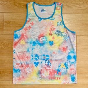 Fresh Tie-Dye Multicolor Graphic Tank Top